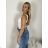 Women's strapless tank top (S/M ONE SIZE) ITALIAN FASHION IMPDY23LS17137 S / M beige