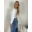 Women's Long Sleeve T-Shirt (S/M ONE SIZE) ITALIAN FASHION IMPDY23HH9604/LS16578 S / M beige