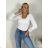 Women's Long Sleeve T-Shirt (S/M ONE SIZE) ITALIAN FASHION IMPDY23HH9604/LS16578 S / M beige
