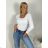 Women's Long Sleeve T-Shirt (S/M ONE SIZE) ITALIAN FASHION IMPDY23HH9604/LS16578 S / M beige