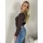 Women's Long Sleeve T-Shirt (S/M ONE SIZE) ITALIAN FASHION IMPDY23HH9604/LS16578 S / M beige