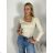 Women's Long Sleeve T-Shirt (S/M ONE SIZE) ITALIAN FASHION IMPDY23HH9604/LS16578 S / M beige
