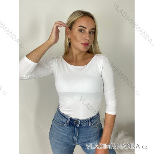 Women's Long Sleeve T-Shirt (S/M ONE SIZE) ITALIAN FASHION IMPDY23HH2321/LS16577 S / M white