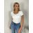 Women's Short Sleeve T-Shirt (S/M ONE SIZE) ITALIAN FASHION IMPDY23LS17135/OX9603 S / M white