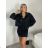 Women's short sleeve summer casual dress (S/M/L ONE SIZE) ITALIAN FASHION IMWGB25022 XS/S/M žlutá