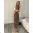 Summer dress oval short sleeve women's oversized (50/52/54 ONE SIZE) ITALIAN FASHION IM425011