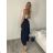 Summer dress oval short sleeve women's oversized (50/52/54 ONE SIZE) ITALIAN FASHION IM425011