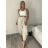 Summer dress oval short sleeve women's oversized (50/52/54 ONE SIZE) ITALIAN FASHION IM425011 S / M / L Brown