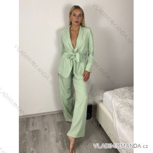Women's Long Pants With Belt (S/M ONE SIZE) ITALIAN FASHION IMPDY24MDUE24047