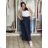 Women's Oversized Knitted Long Sleeve Sweater (S/M ONE SIZE) ITALIAN FASHION IMSN2416125 S / M / L dark blue