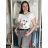 T-shirt short sleeve women (UNI S-M) ITALIAN FASHION IMM20330 S / M / L white