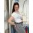 T-shirt short sleeve women (UNI S-M) ITALIAN FASHION IMM20330 S / M / L white