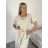 Buttoned Dress with Buttoned Ladies (uni s-m) ITALIAN FASHION IM2203948 S / M / L blue