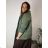 Women's Oversized Knitted Long Sleeve Sweater (S/M ONE SIZE) ITALIAN FASHION IMSN2416125