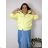 Women's Oversized Knitted Long Sleeve Sweater (S/M ONE SIZE) ITALIAN FASHION IMSN2416125