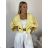 Women's Long Chiffon Short Sleeve Dress (S/M ONE SIZE) ITALIAN FASHION IMWGS231048