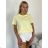 Women's Long Sleeve T-Shirt (S/M ONE SIZE) ITALIAN FASHION IMPDY23HH2321/LS16577 S / M / L žlutá