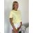 Women's Long Sleeve T-Shirt (S/M ONE SIZE) ITALIAN FASHION IMPDY23HH2321/LS16577 S / M / L žlutá