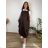 Women's Oversized Knitted Long Sleeve Sweater (S/M ONE SIZE) ITALIAN FASHION IMSN2416125