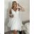 Women's Elegant Sleeveless Short Prom Party Dress (S/M ONE SIZE) ITALIAN FASHION IMM22PL19801KR