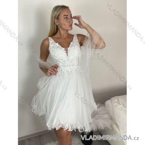 Women's Elegant Sleeveless Short Prom Party Dress (S/M ONE SIZE) ITALIAN FASHION IMM22PL19801KR