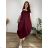 Women's Oversized Knitted Long Sleeve Sweater (S/M ONE SIZE) ITALIAN FASHION IMSN2416125