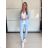 Women's long sports top and leggings set (S/M ONE SIZE) ITALIAN FASHION IMPLP2372755 S / M black