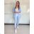 Women's long sports top and leggings set (S/M ONE SIZE) ITALIAN FASHION IMPLP2372755 S / M black