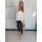 Women's long sports top and leggings set (S/M ONE SIZE) ITALIAN FASHION IMPLP2372755 S / M black