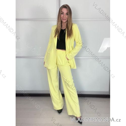 Women's long sleeve jacket (S/M/L ONE SIZE) ITALIAN FASHION IMPLP2322020014 S / M / L žlutá