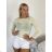 Women's Long Sleeve T-Shirt (S/M ONE SIZE) ITALIAN FASHION IMPDY23HH2321/LS16577 S / M light green
