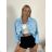 Women's Oversized Knitted Long Sleeve Sweater (S/M ONE SIZE) ITALIAN FASHION IMSN2416125