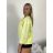 Women's Oversized Knitted Long Sleeve Sweater (S/M ONE SIZE) ITALIAN FASHION IMSN2416125 S / M / L Light blue