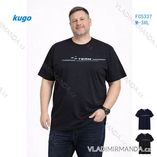 T-shirt short sleeve men's plus size (M-3XL) KUGO FC5337