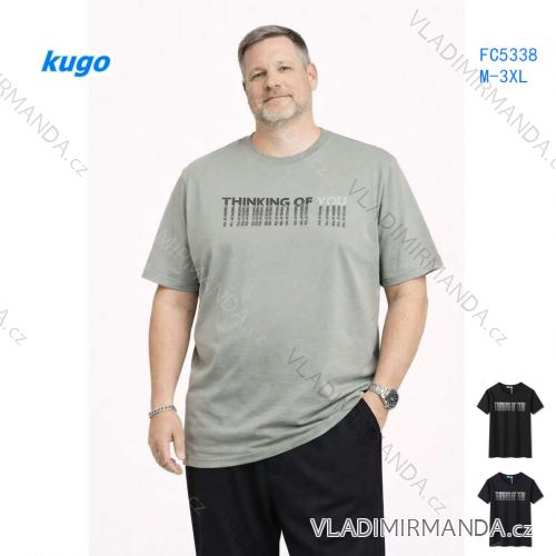 Men's short sleeve T-shirt oversized (M-3XL) KUGO FC5338