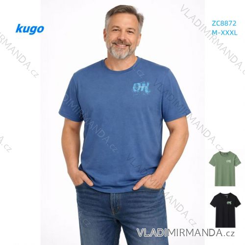 Men's short sleeve T-shirt oversized (M-3XL) KUGO ZC8872