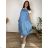 Women's Oversized Knitted Long Sleeve Sweater (S/M ONE SIZE) ITALIAN FASHION IMSN2416125 46/48/50 Light olive