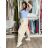 Summer dress oval short sleeve women's oversized (50/52/54 ONE SIZE) ITALIAN FASHION IM425011