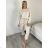 Women's short sleeve summer casual dress (S/M/L ONE SIZE) ITALIAN FASHION IMWGB25022 S / M / L light green