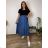 Summer dress oval short sleeve women's oversized (50/52/54 ONE SIZE) ITALIAN FASHION IM425011