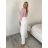 Women's short sleeve summer casual dress (S/M/L ONE SIZE) ITALIAN FASHION IMWGB25022 S / M / L white