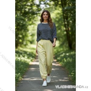 Women's Elegant Oversize Long Sweatpants (S/M/L ONE SIZE) ITALIAN FASHION IMD23634