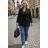 Women's Elegant Oversize Long Sweatpants (S/M/L ONE SIZE) ITALIAN FASHION IMD23634
