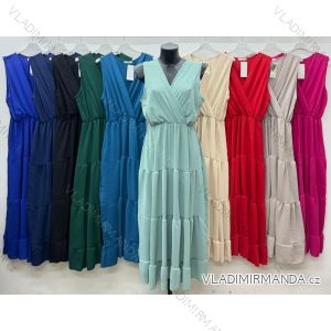 Summer dress oval short sleeve women's oversized (50/52/54 ONE SIZE) ITALIAN FASHION IM425011