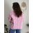 Women's Medium Length Skirt (S/M ONE SIZE) ITALIAN FASHION IMM23HG3154 pink S / M / L