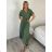 Women's short sleeve summer casual dress (S/M/L ONE SIZE) ITALIAN FASHION IMWGB25022