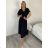 Women's short sleeve summer casual dress (S/M/L ONE SIZE) ITALIAN FASHION IMWGB25022