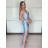 Elegant formal dress with straps for women (S / M ONE SIZE) ITALIAN FASHION IM321576