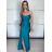Elegant formal dress with straps for women (S / M ONE SIZE) ITALIAN FASHION IM321576 S / M beige