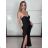 Elegant formal dress with straps for women (S / M ONE SIZE) ITALIAN FASHION IM321576 S / M beige